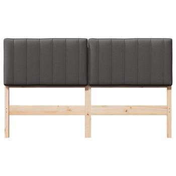 Gepolstertes Kopfteil mit Kopfteil Braun und Dunkelgrau 150 cm