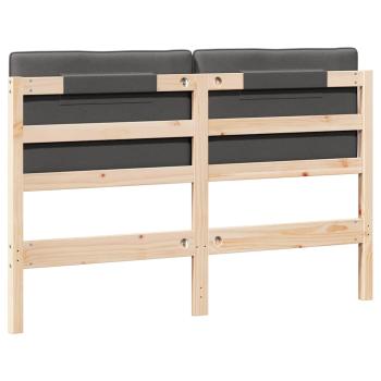 Gepolstertes Kopfteil mit Kopfteil Braun und Dunkelgrau 140 cm