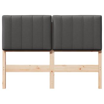 Gepolstertes Kopfteil mit Kopfteil Braun und Dunkelgrau 120 cm