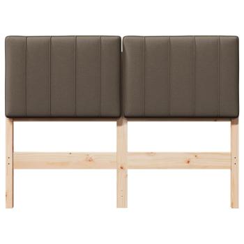 Gepolstertes Kopfteil mit Kopfteil Braun und Taupe 120 cm