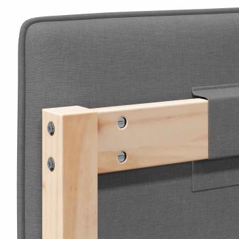 Gepolstertes Kopfteil mit Kopfteil Braun und Hellgrau 100 cm