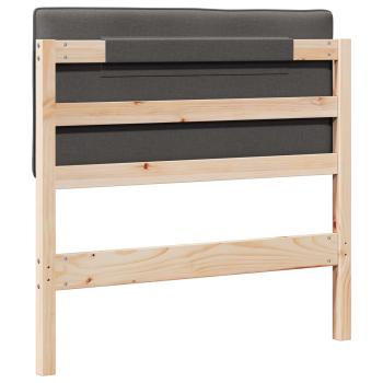 Gepolstertes Kopfteil mit Kopfteil Braun und Dunkelgrau 100 cm