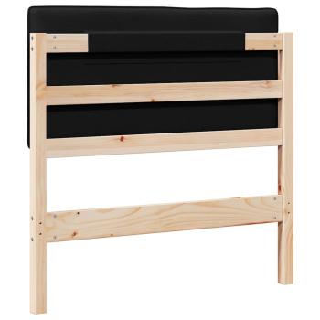 Gepolstertes Kopfteil mit Kopfteil Braun und Schwarz 90 cm