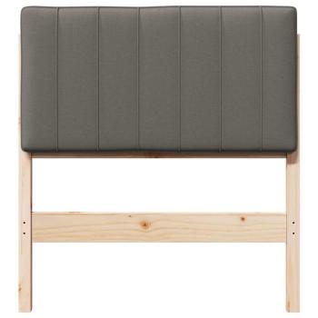 Gepolstertes Kopfteil mit Kopfteil Braun und Hellgrau 80 cm