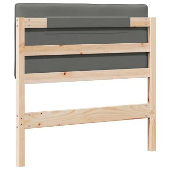 Gepolstertes Kopfteil mit Kopfteil Braun und Hellgrau 75 cm