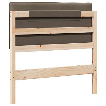 Gepolstertes Kopfteil mit Kopfteil Braun und Taupe 75 cm