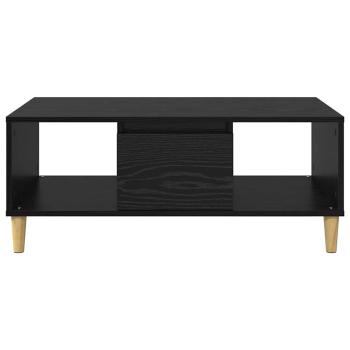 Couchtisch Schwarz Eichen-Optik 90 x 50 x 26,5 cm Holzwerkstoff