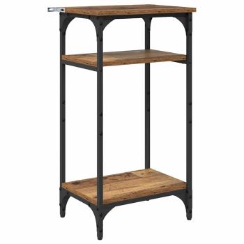 Beistelltisch mit Regal Altholz 40 x 30 x 75 cm Holzwerkstoff