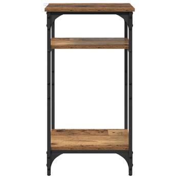 Beistelltisch mit Regal Altholz 40 x 30 x 75 cm Holzwerkstoff