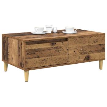 Couchtisch mit Schubladen Altholz 90 x 50 x 35 cm Holzwerkstoff