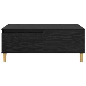 Couchtisch Schwarz Eichen-Optik 90 x 50 x 35 cm Holzwerkstoff