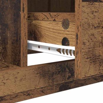 Couchtisch mit Schubladen Altholz 90 x 50 x 35 cm Holzwerkstoff