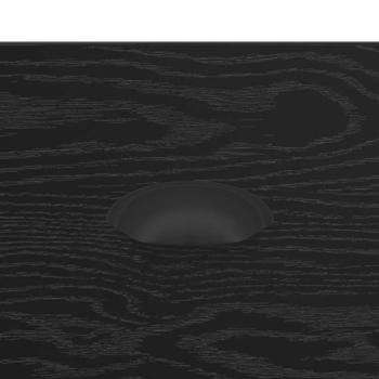 Couchtisch Schwarz Eichen-Optik 90 x 50 x 35 cm Holzwerkstoff