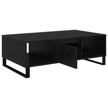 Couchtisch Schwarz Eichen-Optik 104 x 60 x 35 cm Holzwerkstoff