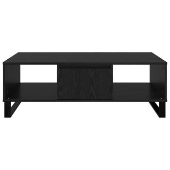 Couchtisch Schwarz Eichen-Optik 104 x 60 x 35 cm Holzwerkstoff