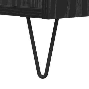 Couchtisch Schwarz Eichen-Optik 90 x 49 x 45 cm Holzwerkstoff