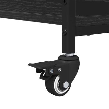 Couchtisch Schwarz Eichen-Optik 91 x 55 x 32 cm Holzwerkstoff