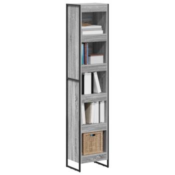 Bücherregal Graues Sonoma 80 x 30 x 155 cm Holzwerkstoff