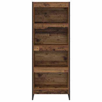 Bücherregal 60 x 30 x 155 cm Holzwerkstoff Altholz