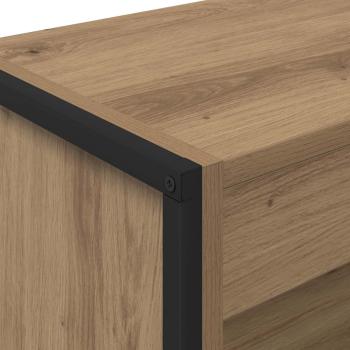 Bücherregal Kunsthandwerk Eiche 80 x 30 x 155 cm Holzwerkstoff