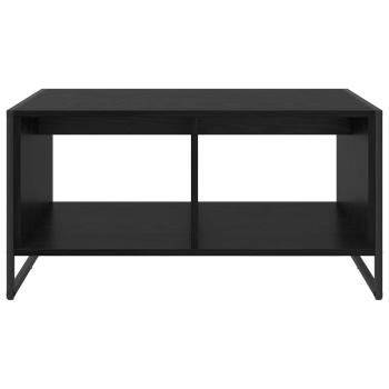 Couchtisch Schwarz Eichen-Optik 80 x 50 x 40 cm Holzwerkstoff