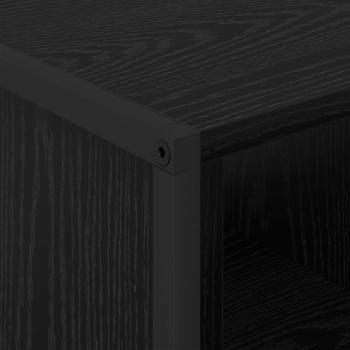 Couchtisch Schwarz Eichen-Optik 80 x 50 x 40 cm Holzwerkstoff