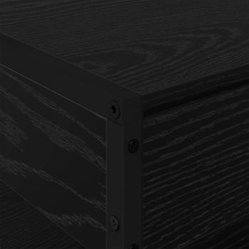 Couchtisch Schwarz Eichen-Optik 80 x 50 x 40 cm Holzwerkstoff