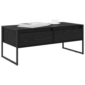Couchtisch Schwarz Eichen-Optik 100 x 46 x 40 cm Holzwerkstoff