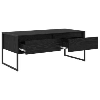 Couchtisch Schwarz Eichen-Optik 100 x 46 x 40 cm Holzwerkstoff