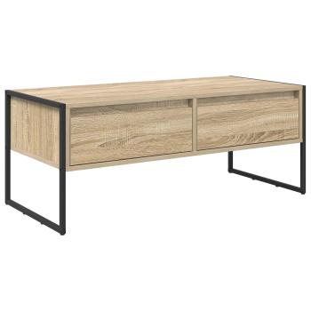 Couchtisch mit Schubladen Sonoma 100 x 46 x 40 cm Holzwerkstoff
