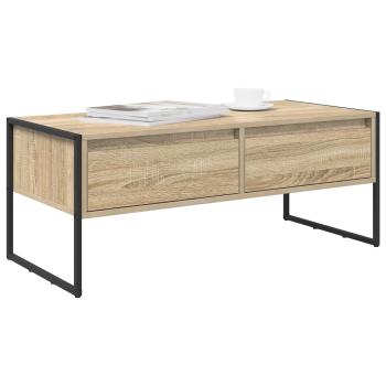 Couchtisch mit Schubladen Sonoma 100 x 46 x 40 cm Holzwerkstoff
