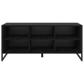 Schuhschrank Schwarz Eichen-Optik 60 x 35 x 44 cm Holzwerkstoff