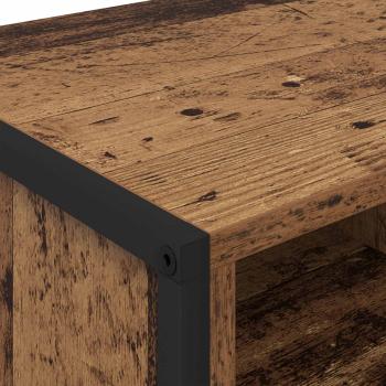 Schuhschrank mit Speicher Altholz 60 x 35 x 44 cm Holzwerkstoff