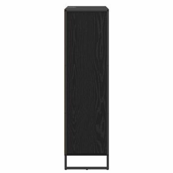 Bücherregal Schwarz Eichen-Optik 99,5 x 30 x 108,5 cm