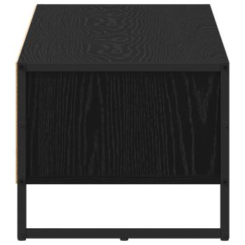 TV-Schränk Schwarz Eichen-Optik 100 x 36,5 x 30,5 cm