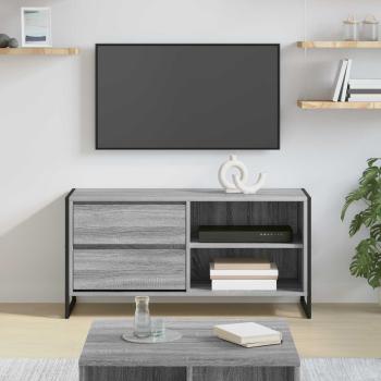 ARDEBO.de - TV-Schränk 100 x 36 x 49,5 cm Graues Sonoma Holzwerkstoff