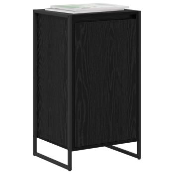 Sideboard Schwarz Eichen-Optik 43 x 36 x 75,5 cm Holzwerkstoff