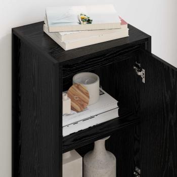 Sideboard Schwarz Eichen-Optik 43 x 36 x 75,5 cm Holzwerkstoff