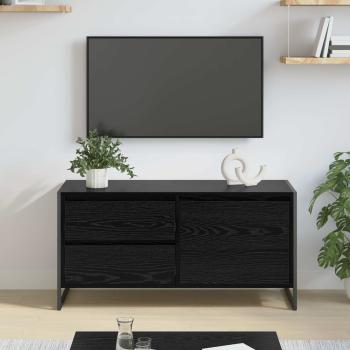 ARDEBO.de - TV-Schränk Schwarz Eichen-Optik 100 x 36 x 49.5 cm