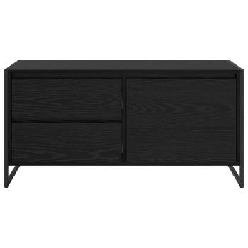 TV-Schränk Schwarz Eichen-Optik 100 x 36 x 49.5 cm