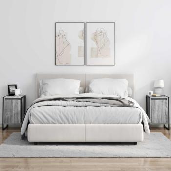 Nachttisch Graues Sonoma 39,5 x 30 x 50 cm Holzwerkstoff