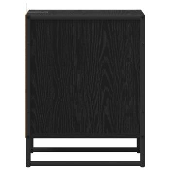 Nachttisch 2 pcs Schwarz Eichen-Optik 39,5 x 30 x 50 cm