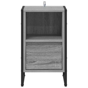 Nachttisch Graues Sonoma 39,5 x 30 x 50 cm Holzwerkstoff