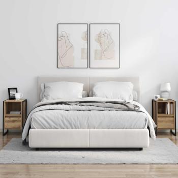 Nachttisch Kunsthandwerk Eiche 39,5 x 30 x 50 cm Holzwerkstoff