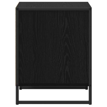 Nachttisch Schwarz Eichen-Optik 50 x 39,5 x 50 cm Holzwerkstoff