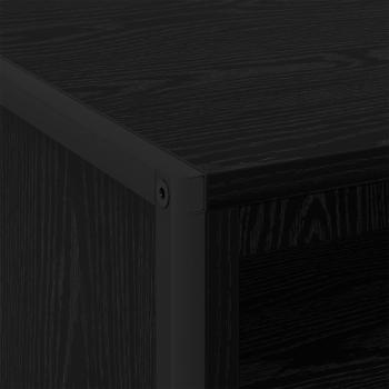 Nachttisch Schwarz Eichen-Optik 50 x 39,5 x 50 cm Holzwerkstoff