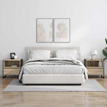 Nachttisch 2 pcs Sonoma 50 x 39,5 x 50 cm Holzwerkstoff