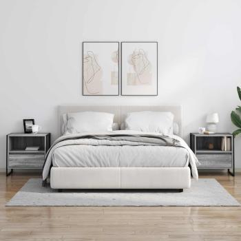 Nachttisch 2 pcs Graues Sonoma 50 x 39,5 x 50 cm Holzwerkstoff