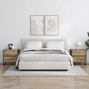 Nachttisch Kunsthandwerk Eiche 50 x 39,5 x 50 cm Holzwerkstoff