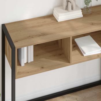 Beistelltisch mit Speicher Kunsthandwerk Eiche 100 x 36 x 75 cm